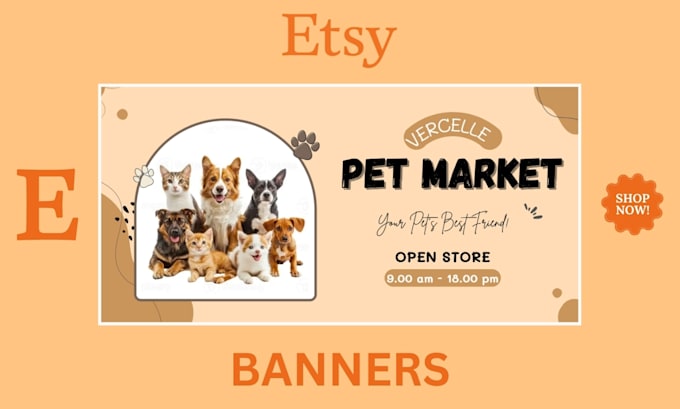 design high converting spotify, etsy and ebay banners for your brand