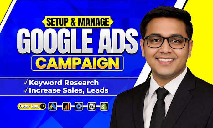 setup and manage google ads, adwords, ppc campaign and ga4 ecommerce tracking