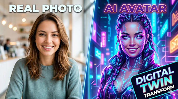 a unique professional ai avatar or digital twin for your