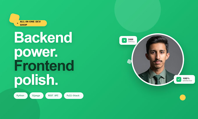 be your python django developer and build a rest API backends