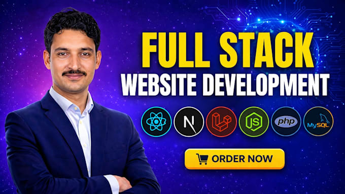 do full stack website development, frontend, backend and laravel developer