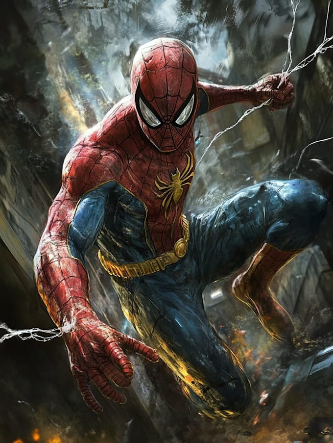custom superhero comic character illustration
