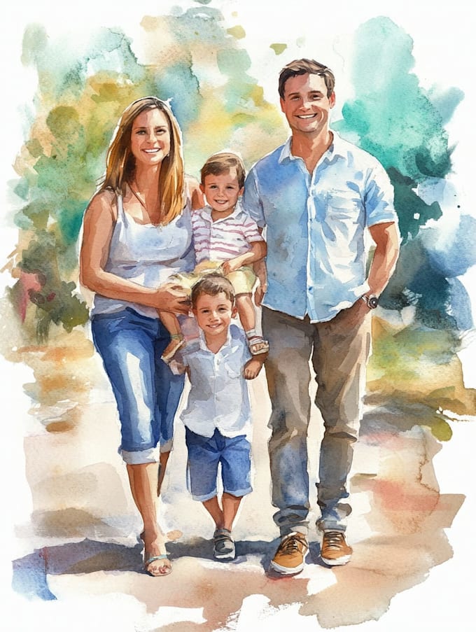draw a wonderful family portrait