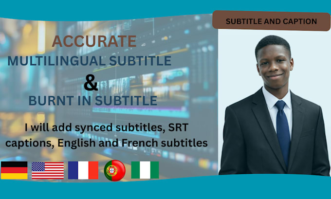 create professional srt, closed captions and multilingual subtitles