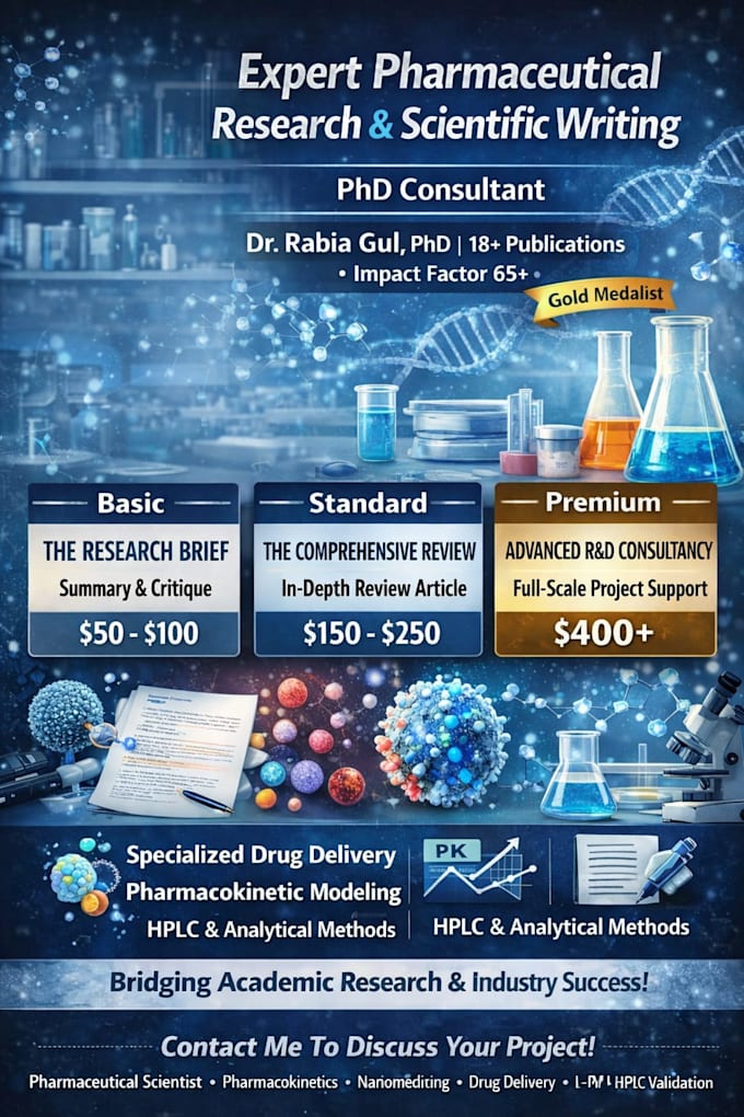 expert pharmaceutical researcher consultant