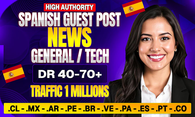 do spanish guest posts and backlinks on brazil, peru, mexico, spain, and more