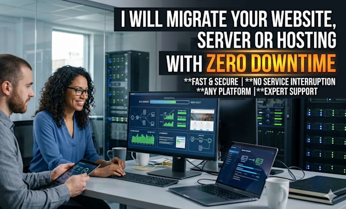 migate any server or website with zero downtime