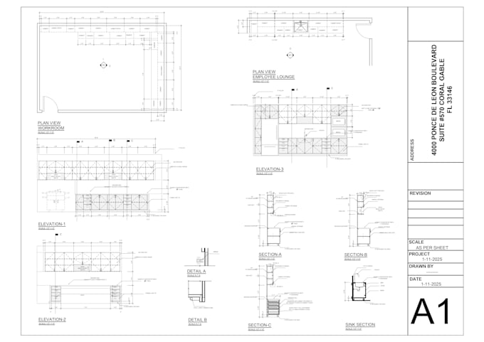 create millworks, shop drawings, wardrobe, kitchen and pantry