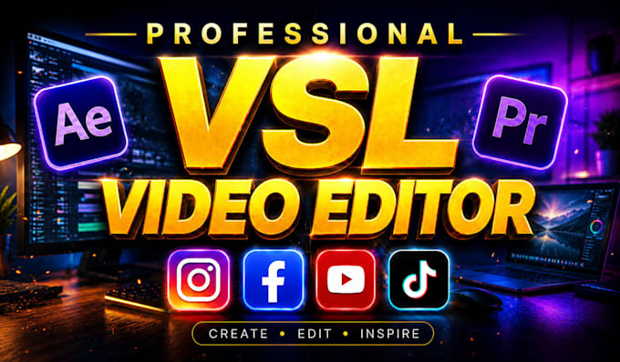 be your professional vsl video editor and talking head videos