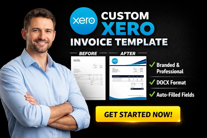 design custom xero invoice templates with professional branding