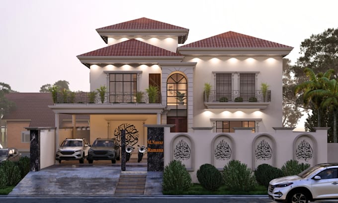 do 3d exterior realistic designing