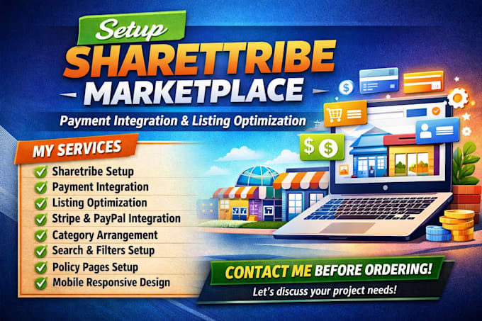 do sharetribe marketplace setup payment integration listing optimization