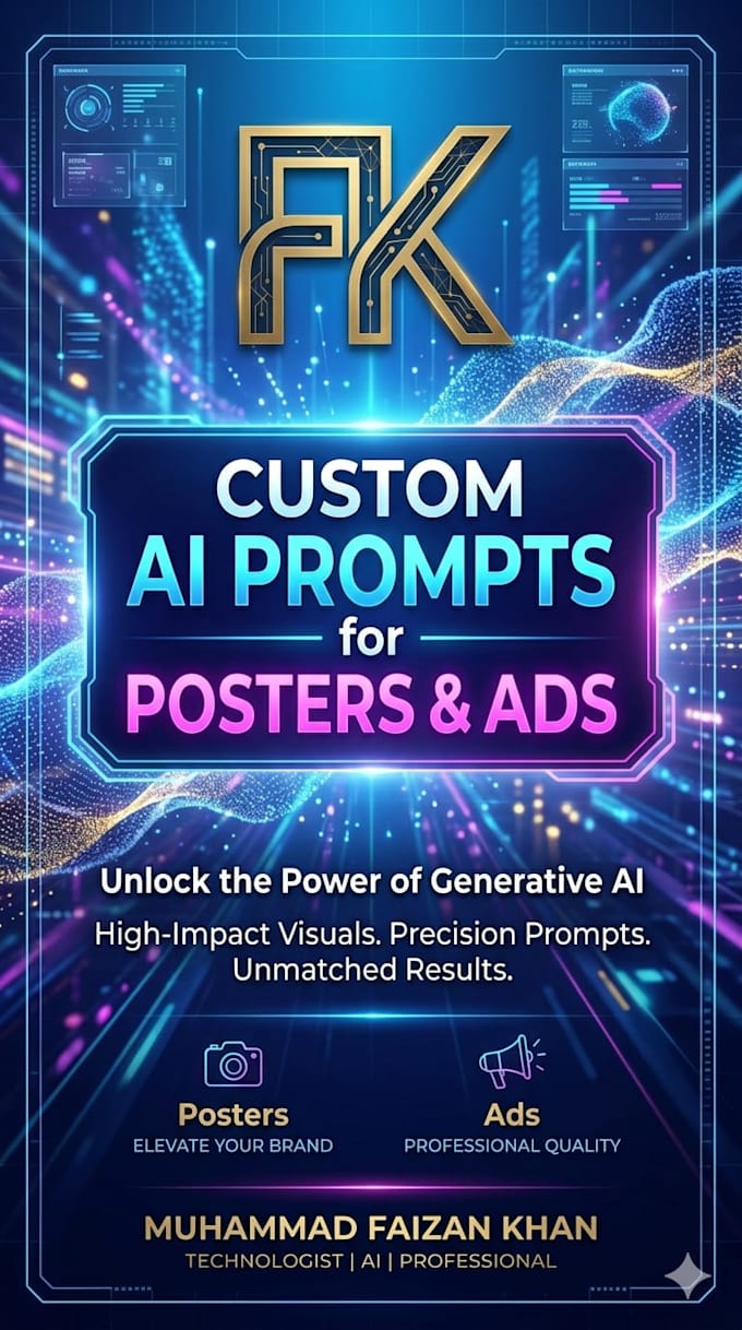 create professional ai prompts for posters, ads, and designs