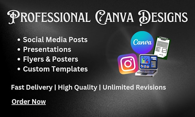 design professional social media posts in canva