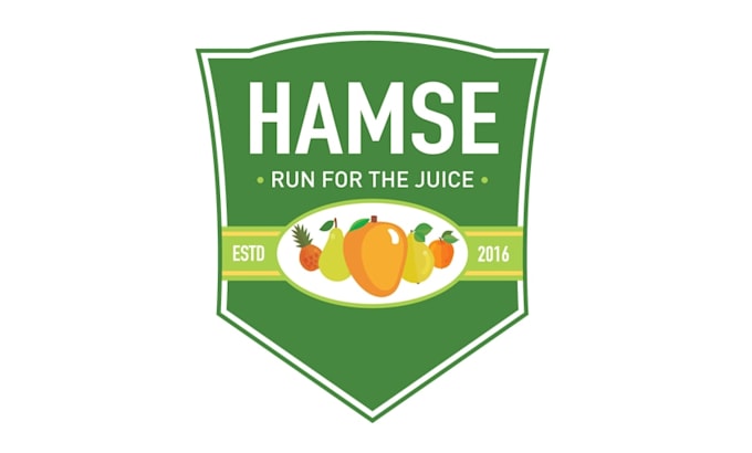 create a fruit juice logo for the growing consumer market