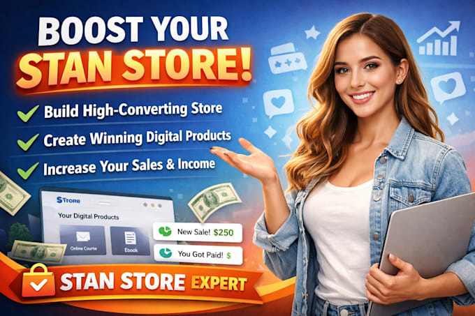 stan store setup for digital products and online coaches