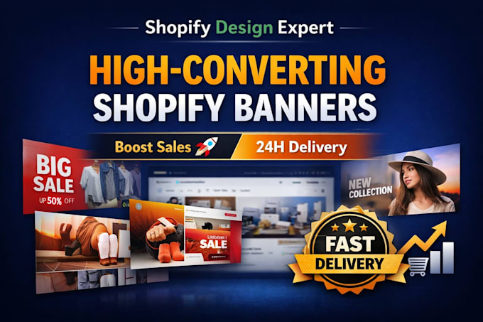 design high converting shopify banner hero image and slider