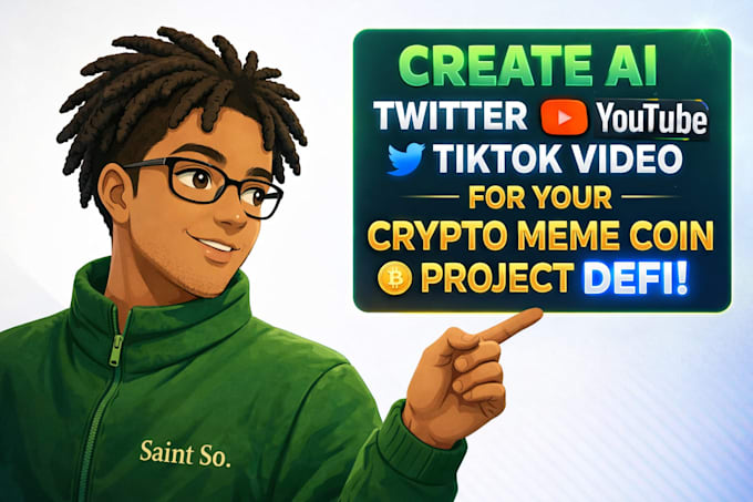 Create ai twitter youtube tiktok video for your crypto meme coin ...