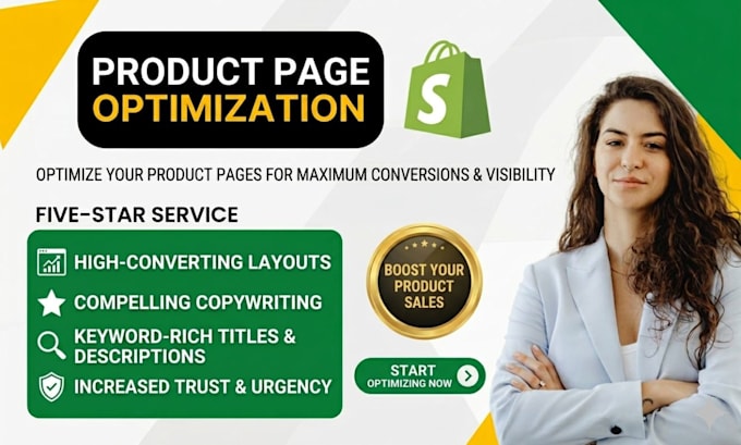 optimize shopify product page for high converting cro and SEO