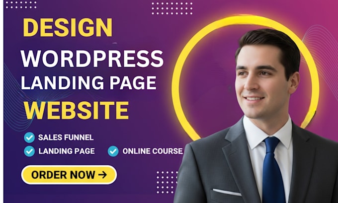 design wordpress website, wordpress landing page, landing page design, wordpress