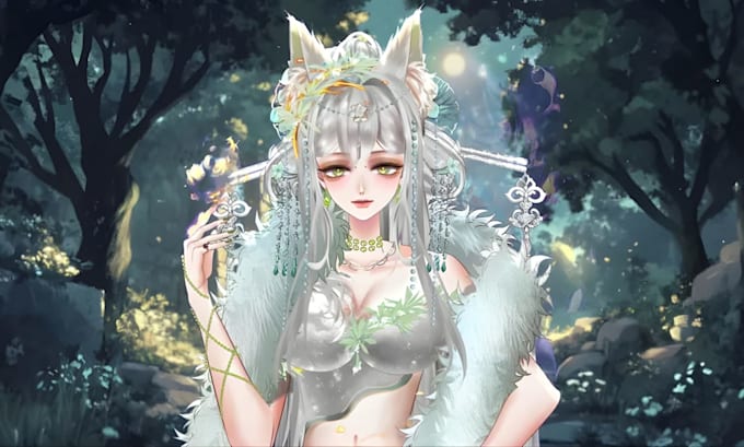 create a custom 2d 3d vtuber model with full rigging, vrm, and streaming setup