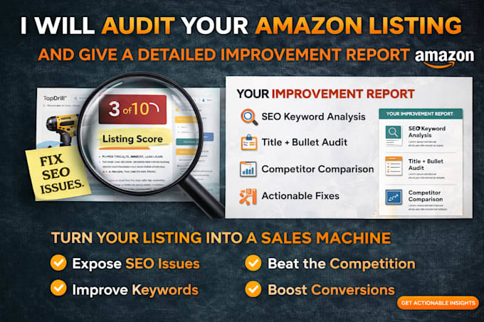 audit amazon fba product listing for high sales conversion