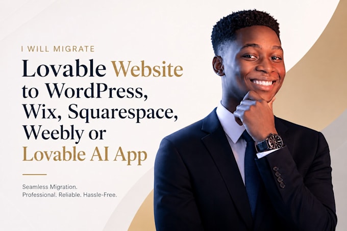 migrate lovable website to wordpress,wix, weebly, squarespace, lovable ai app