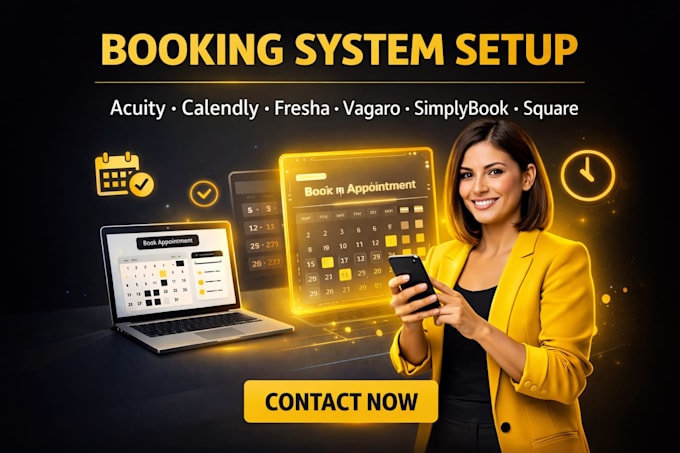 setup acuity scheduling calendly fresha vagaro simplybook square booking website