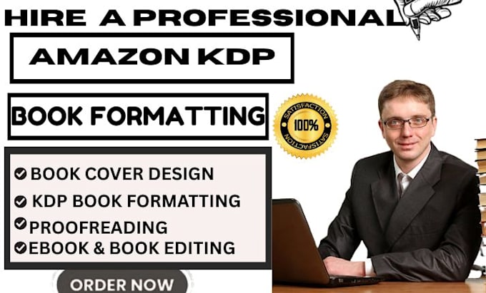 do book formatting, book layout design, kindle ebook format