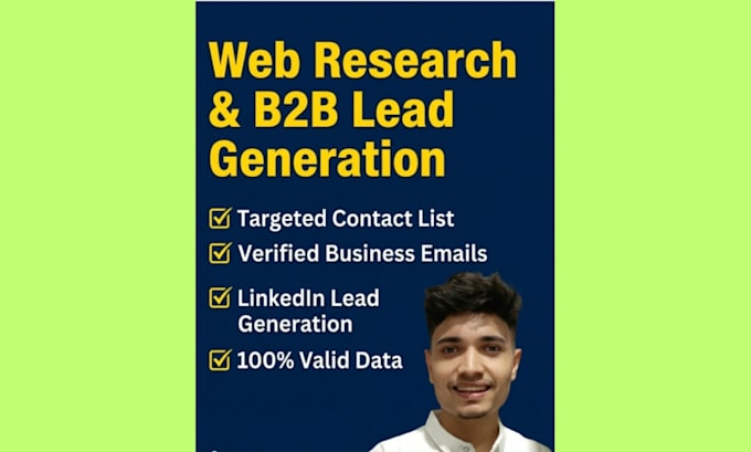 b2b lead generation and web research to build targeted prospect list