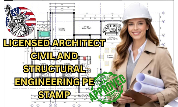 Draw, review architectural, structural mep drawing with pe stamp for ...