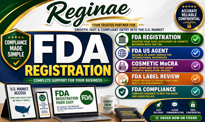Do fda registration us agent cosmetic mocra compliance label review fda ...