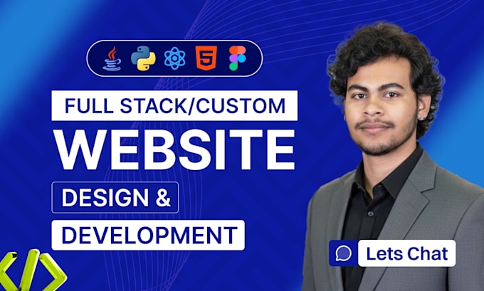build custom website, full stack developer, frontend  backend web development