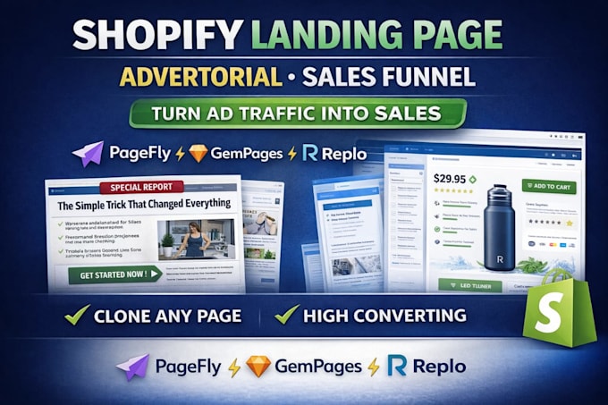 create advertorial landing pages