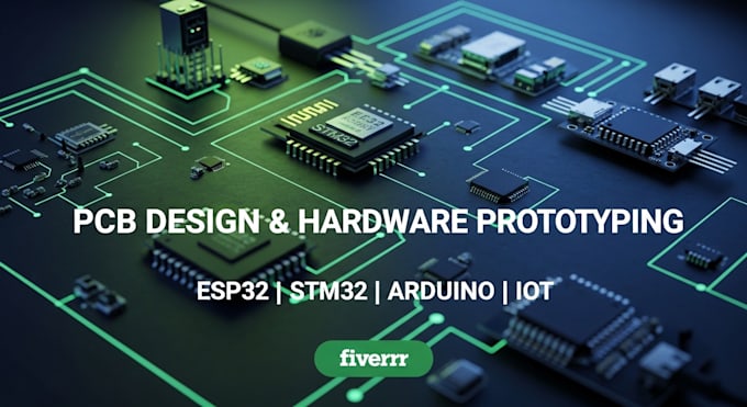 Make hardware prototyping, schematic, pcb design, esp32, esp8266, stm32 ...