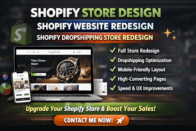 shopify store design shopifywebsite redesign shopify dropshipping store redesign
