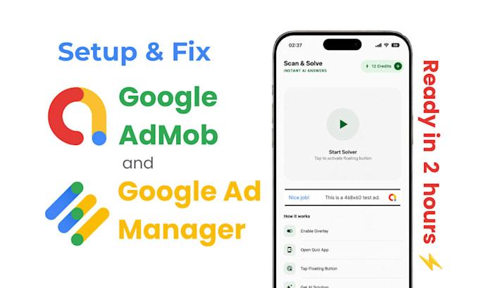 setup admob adx ads and fix policy violations in ios android app