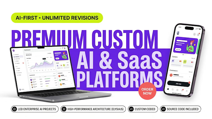 develop a full stack ai website and custom software