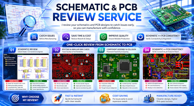 review your pcb design and find issues before manufacturing