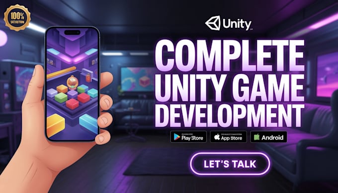 develop 2d 3d mobile game in unity game development