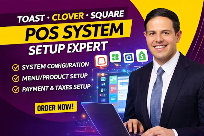 toast pos clover pos square pos loyverse shopify lightspeed setup