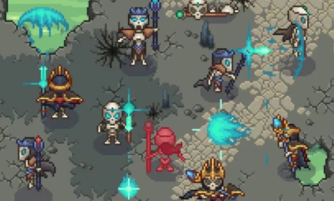 create sprite sheet pixel 2d pixel game art pixel art