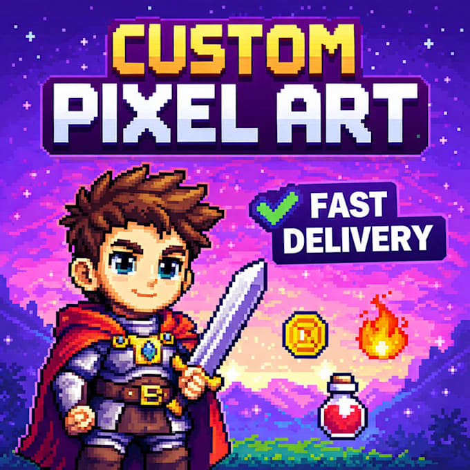 Create custom pixel art character, sprite, or game asset by Isearel ...