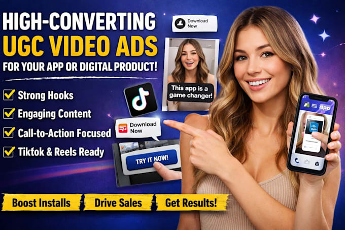 create high converting ugc video ads for apps