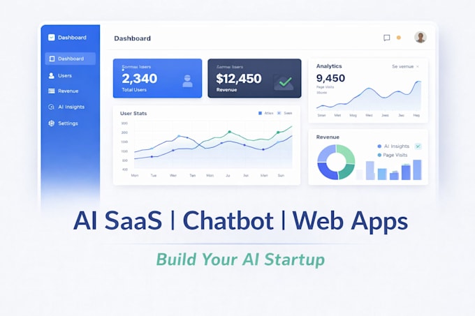 create ai chatbot, ai saas platform, gpt app, ai integration, ai website or bot