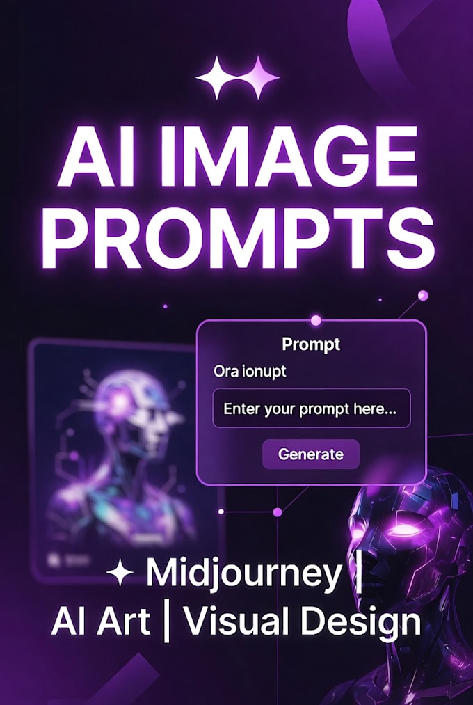 design midjourney and ai image prompts for stunning visual content