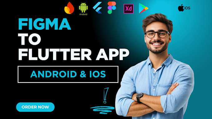 convert figma or adobe xd to flutter ui code for android and ios