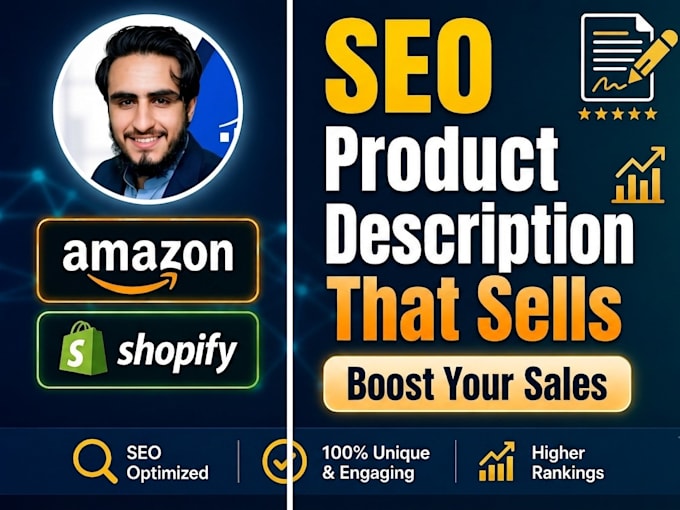 write SEO product descriptions for amazon and shopify