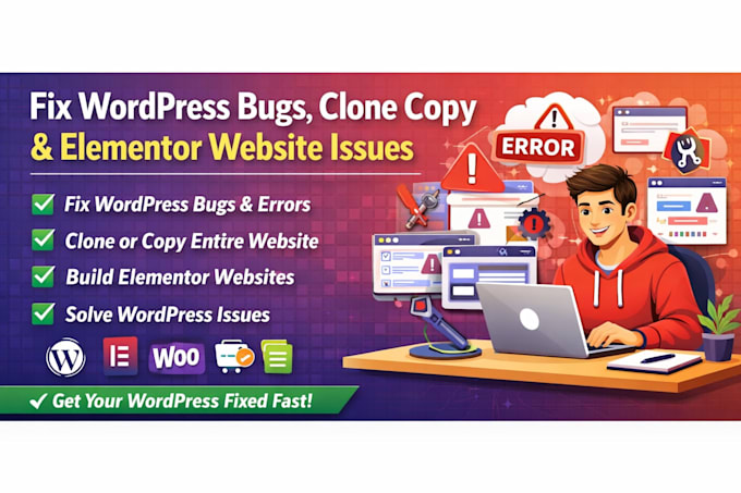 design wordpress website, elementor pro, woocommerce expert