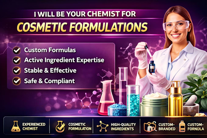 be your chemist for cosmetic formulations
